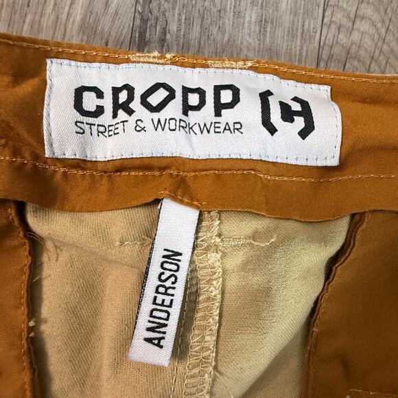 Cropp Street & Workwear “Anderson” Tan Cotton Work Pants Size 34 Mens - Picture 3 of 8